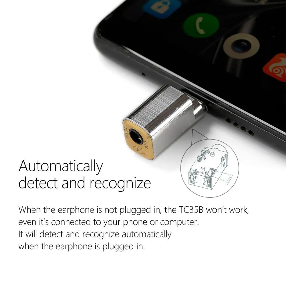 Adaptador de Cable DD TC35B USB tipo C a Jack 3,5 para teléfono móvil Android Huawei Xiaomi Oppo Vivo SAMSUNG Etc, 384kHz/32bit