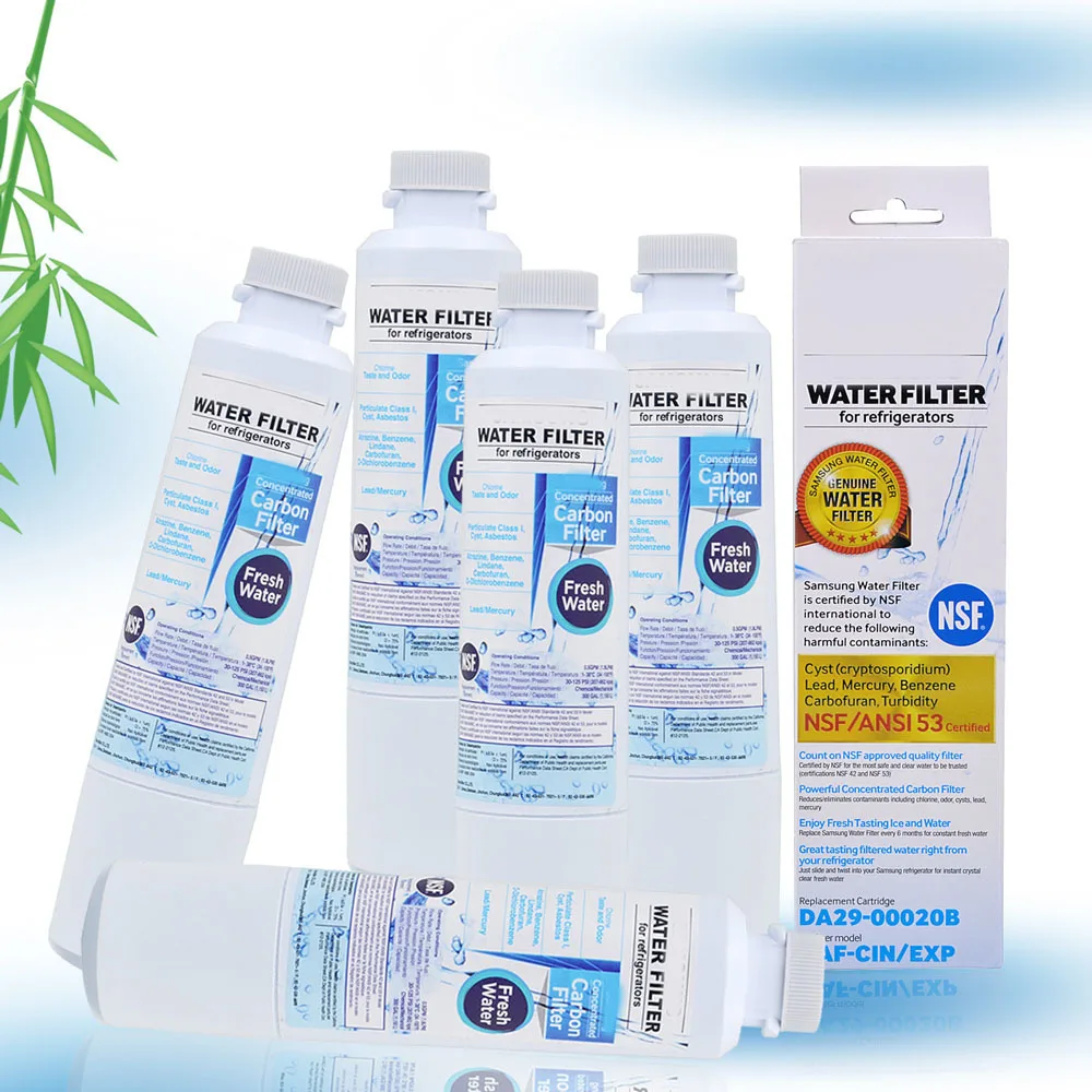 Used for SAMSUNG DA29-00020B-2P HAF-CIN Refrigerator Water Filter, 5 Pack