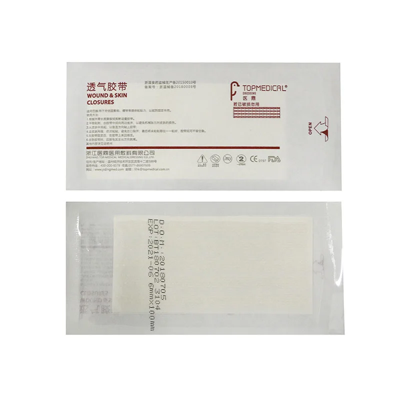 4 أكياس الطبية الجرح الجلد إغلاق شرائط القيصرية الغدة الدرقية الجراحية الجرح الرعاية الشريط يقلل تشكيل ندبة ستيري قطاع
