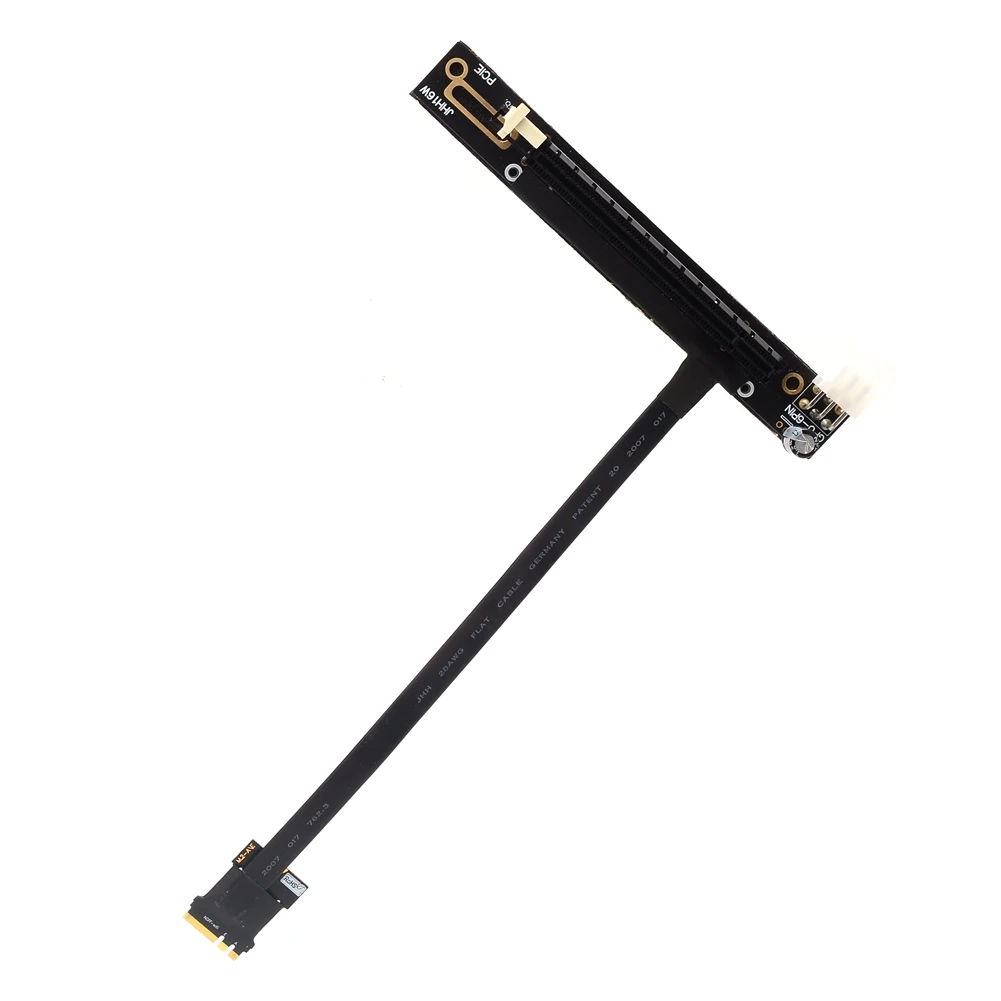 PCI-e X16 إلى M.2 WiFi A/E Key NGFF Riser Cable 6pin Power Extension مع طول قابل للتخصيص لترقية أجهزة الكمبيوتر #3