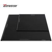 ZONESTAR SuperBase Coated tempered Glass Easy Remove 3D Printer Platform Heated Build Surface Plate Compatible for MK2 MK3