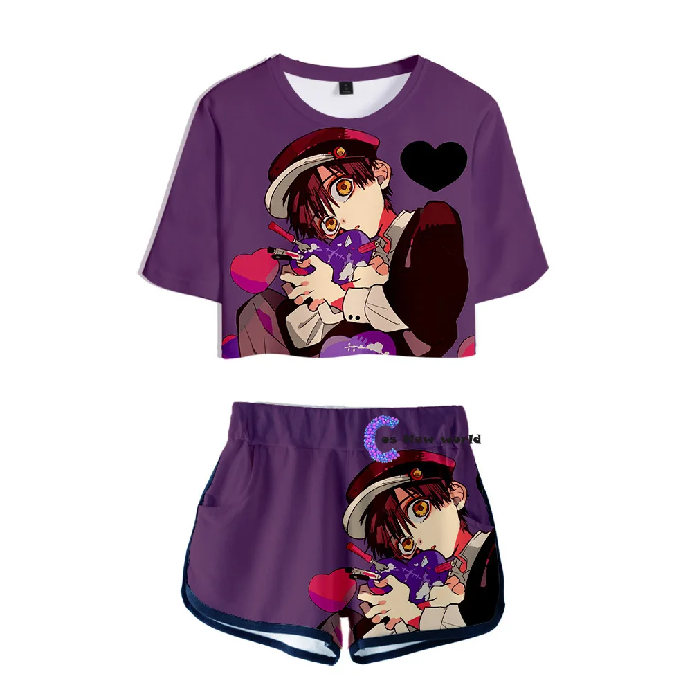 2020 Fashion New Toilet-bound Jibaku Shounen Hanako-kun Hanako kun T-shirt cosplay costume short Tees  anime cosplay