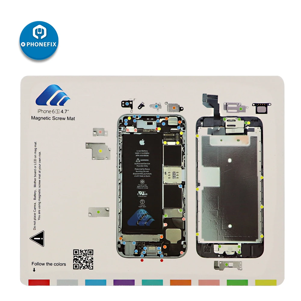 Magnetische schroefmat voor iPhone 15/14/13/12/11 Pro Max XR XS X