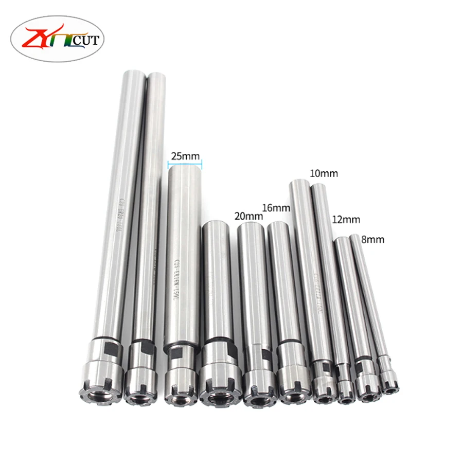 C10 C12 C16 C20 C25-ER11 ER16 ER20 ER25 ER32UM Collet M type Extension Rod ER Chuck Straight Shank Lengthen Rod For CNC Machine