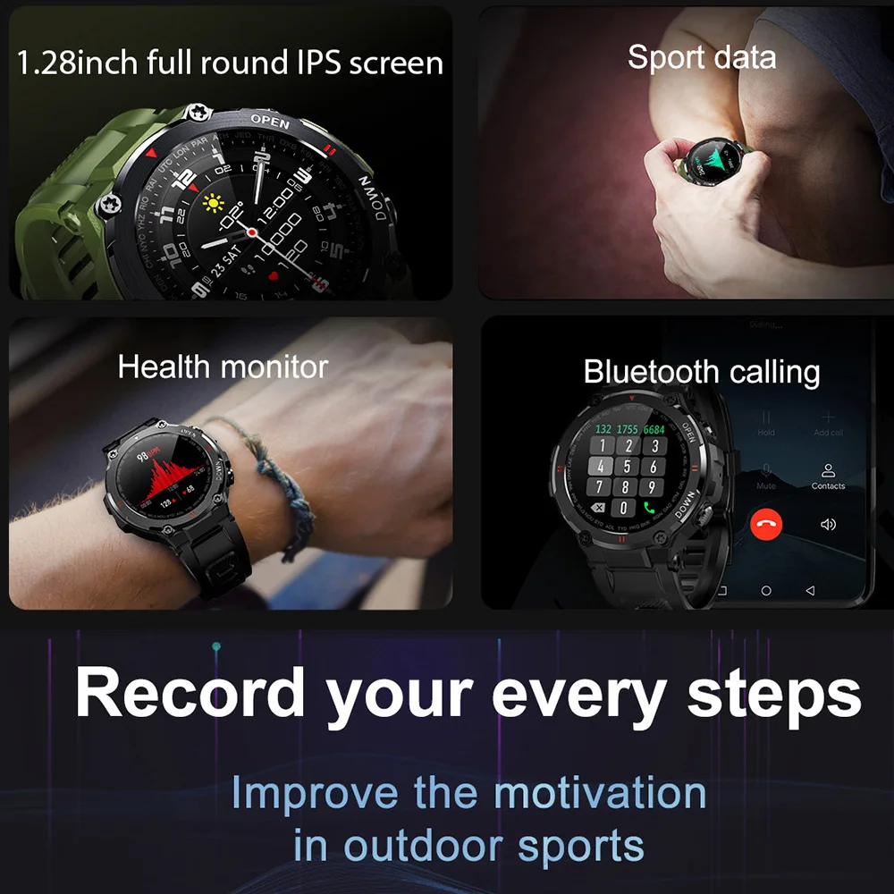 New LEMFO 2022 New Smart Watch Men 400Mah Big Battery Music Play Fitness Tracker Bluetooth Call Sport Smartwatch Men Custom Dial