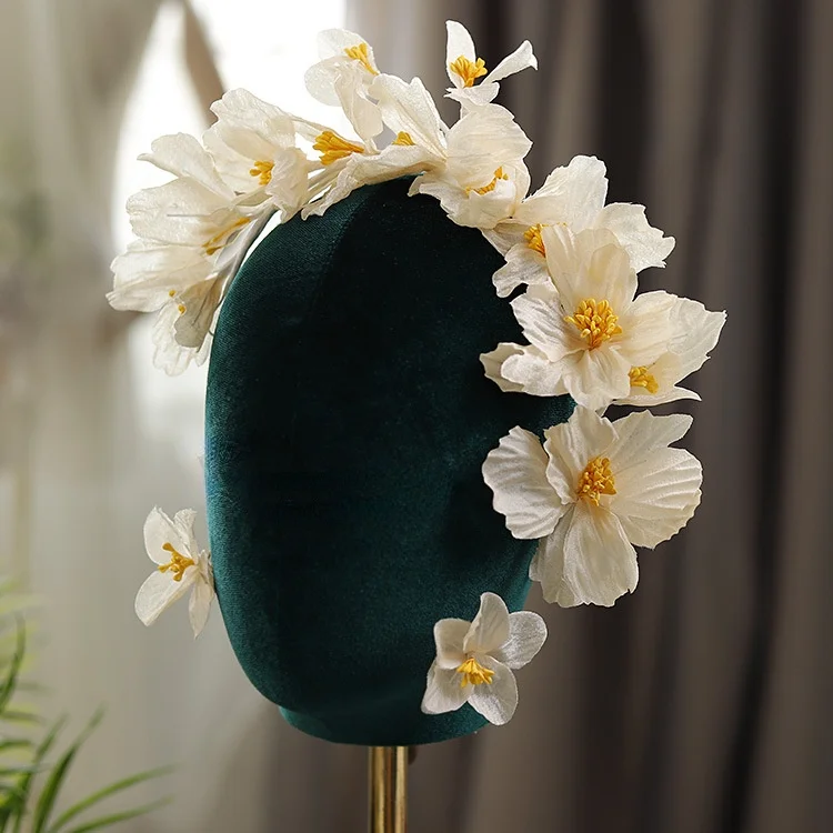 New Exquisite Champagne Petals Hairband Bridal Headwear Wedding Headpiece