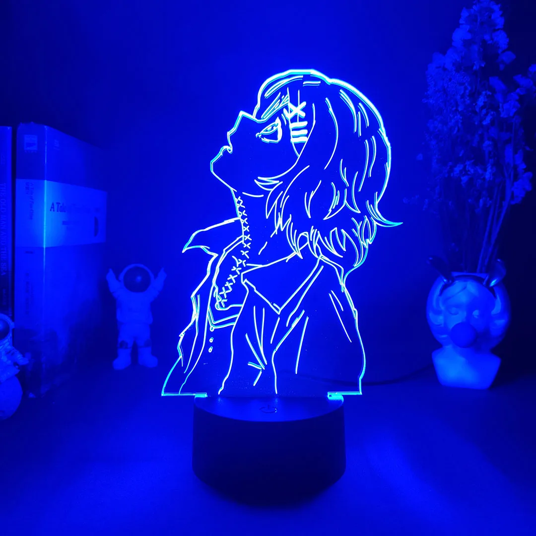 Juuzou Suzuya Figure Lamp Cool Things to Room Decoration LED Color Changing Nightlight for Anime Fans Gift Collection