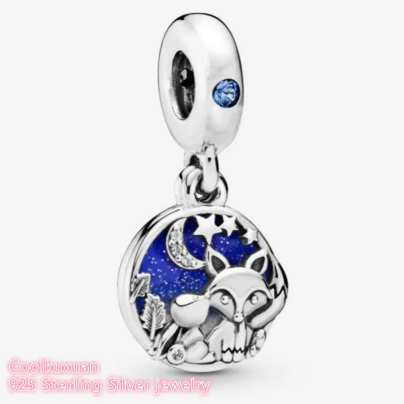 

Autumn 100% 925 Sterling Silver Fox & Rabbit Dangle Charm beads Fits Original Pandora bracelets Jewelry Making