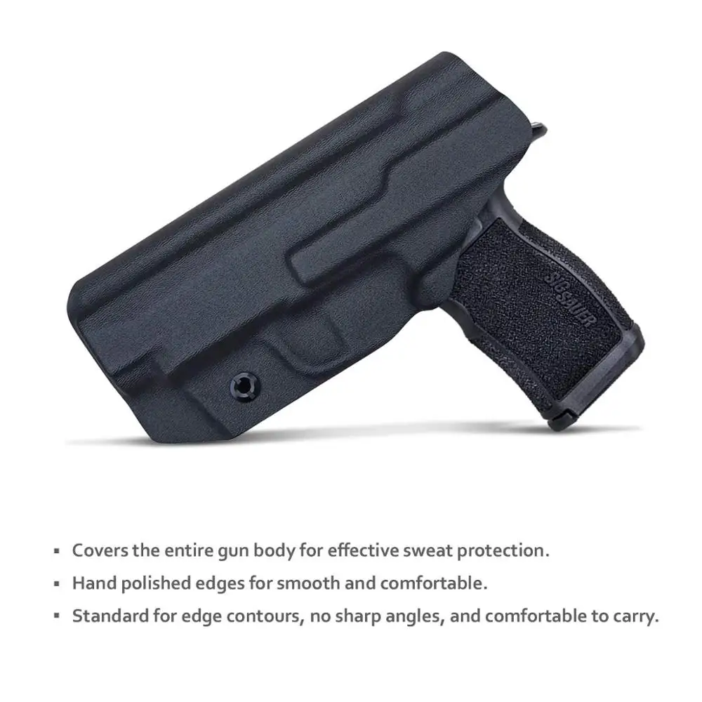 IWB Kydex coldre para Sig Sauer P365XL, escondido Carry-Kydex, IWB coldres, IWB Acessórios