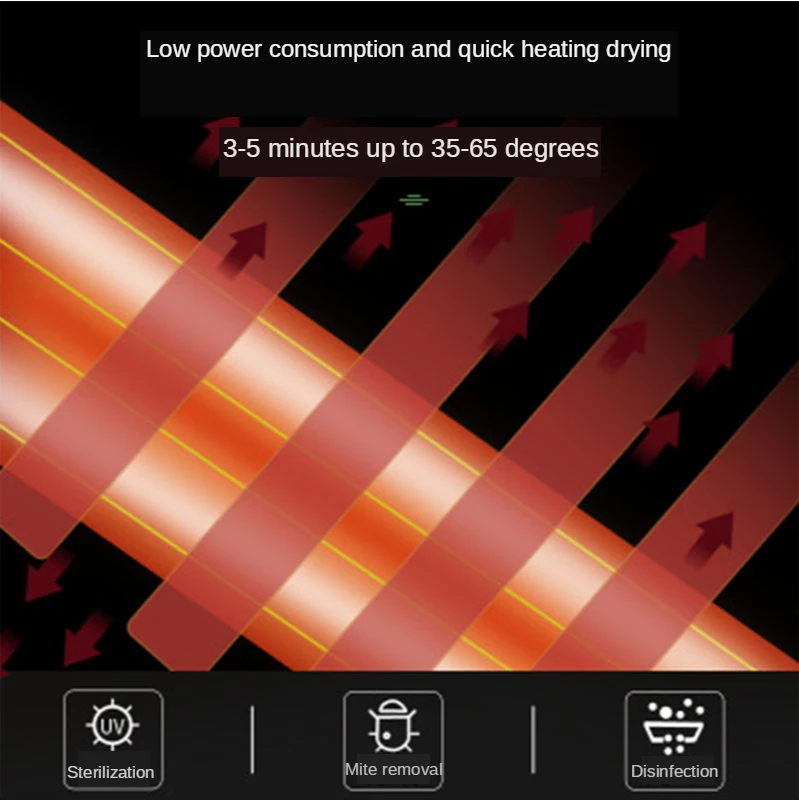 Pemanas Cerdas Suhu Konstan Pemanas Listrik Rak Handuk Rumah Tangga Kamar Mandi Toilet Rak Pengeringan Rak Handuk