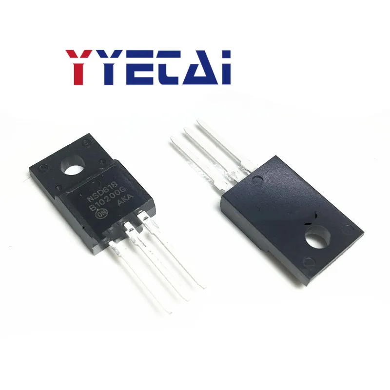 TAI 5PCS Plastic seal MBRF10200CT B10200G In-line TO220F Schottky rectifier diode 10A200V