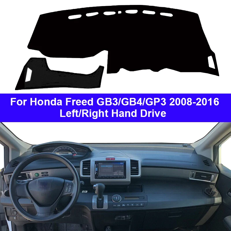 Car Auto Inner Dashboard Cover DashMat Carpet Cape For Honda Freed GB3 GB4 GP3 2008 - 2016 Protector Rug Anti-UV Block Sun Ray