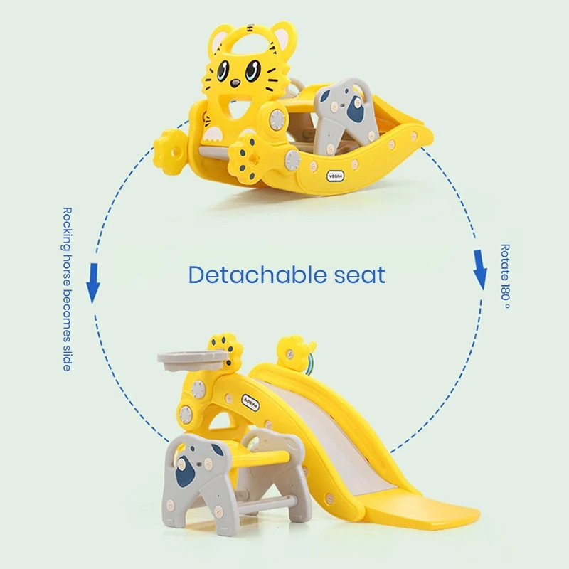 Multifunction Baby Rocking Horse Chair Children\'s Indoor Slide Ride on Animal Toys Baby Birthday Gifts For 1-4 years old