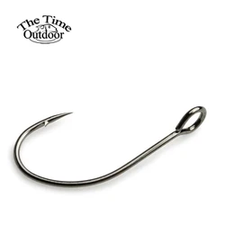 Castfanatic 100pcs Big Eye Single Barbless Hook High Carbon Steel Barbed Fishing Hooks TackleFor Bass Spoon Fishhook