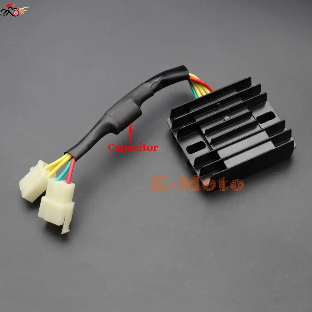 12V 5 Wire Twin Plug Rectifier Regulator For 150cc 200cc 250cc 300cc PIT PRO Quad Dirt Bike ATV Buggy NEW