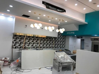 LED Postmodern White Glass Stone Pendant Light Dinning