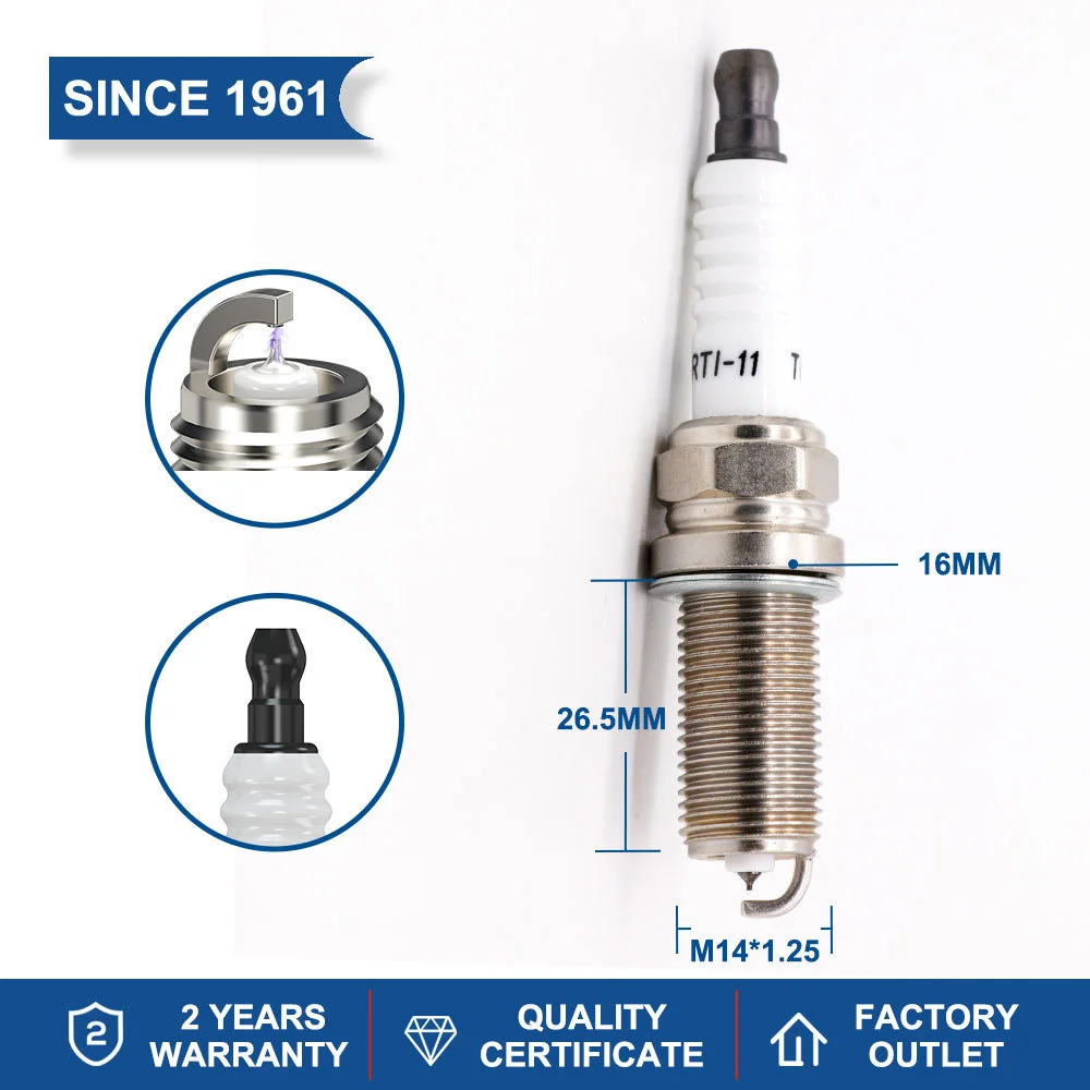 Candle Replace for LFR6AIX-11 Spark Plug Torch KH6RTI-11 Iridium Candles Fits for GX460 Outback Avalon Camry Tundra