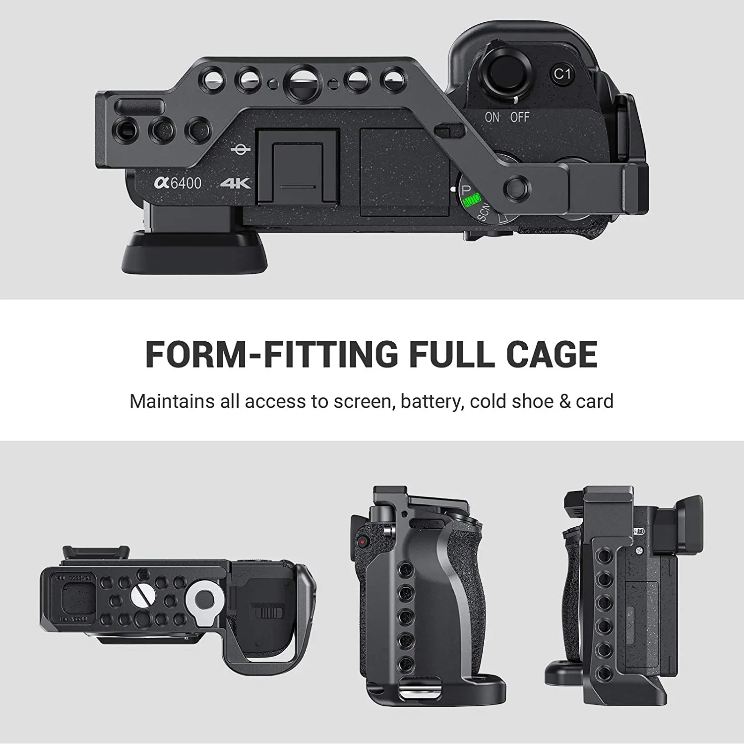 SmallRig A6600 Camera Cage for Sony A6600 Dslr Cage With Cold Shoe and Arri Locating Holes Tripod Shooting Cage Accessory 2493