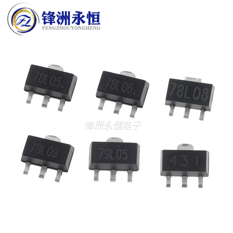 20pcs/lot SOT-89 78L05 78L06 78L08 78L09 78L10 78L12 78L15 79L05 79L09 79L12 79L15 3-Terminal Regulators