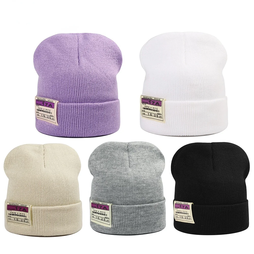 

2024 New Winter Hat Women's Hat Fashion Patch Knitted Hat Outdoor Warm Hat Men's Hat Casual Sports Hat Multicolor Wholesale