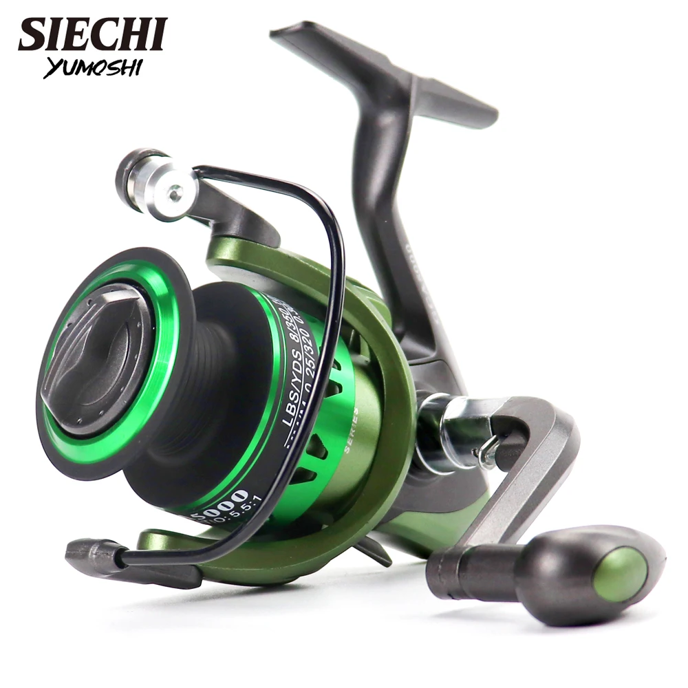 SIECHI new 5.5:1 Molinete Carp Fishing Reel Gear Ratio Big game Spinning Fishing reels Feeder Carretilha de pesca