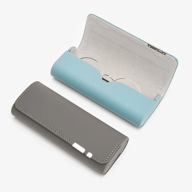 British Style Magnetic Spectacle Case New Leather Fashion Myopia High-end Unisex Spectacle Case Handmade Eye Spectacle Case
