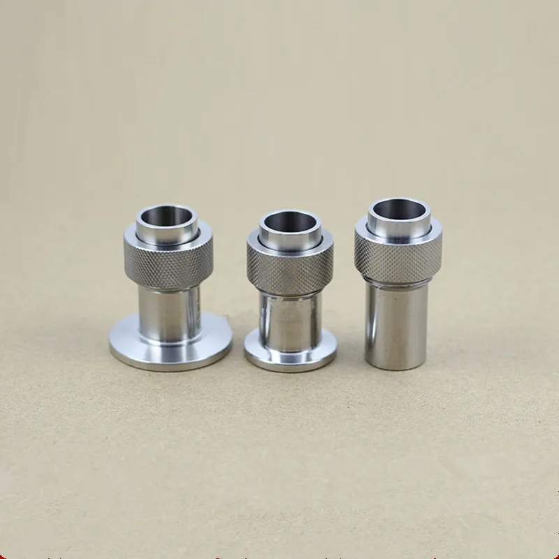 KF16 KF25 KF40 Vacuum Gauge Base Welded Type Vacuum Gauge Pipe Joint 304 Stainless Steel Gauge Pipe Base Quick Assembly