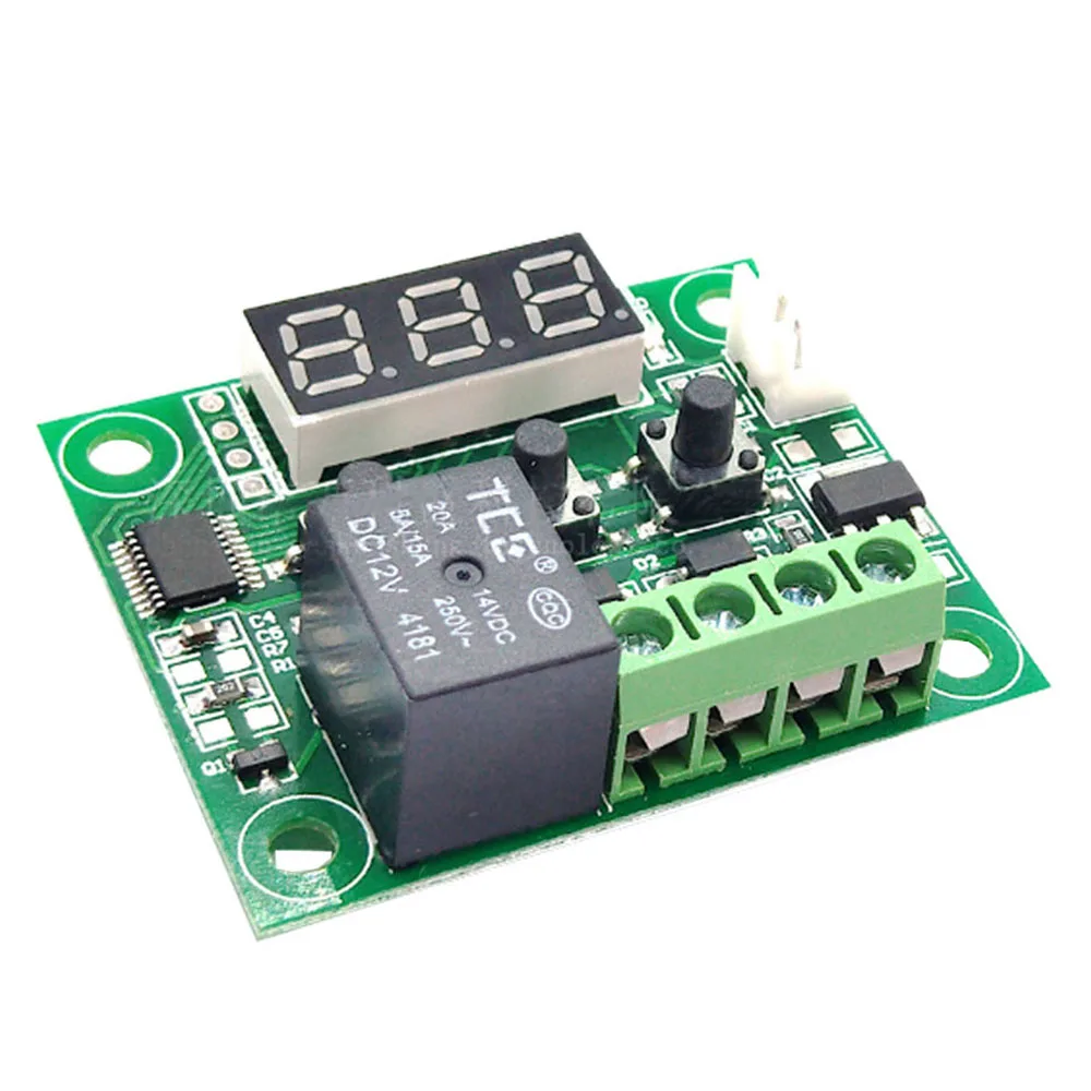 W1209 Blue/Red light DC 12V heat cool temp thermostat temperature control switch temperature controller thermometer thermo