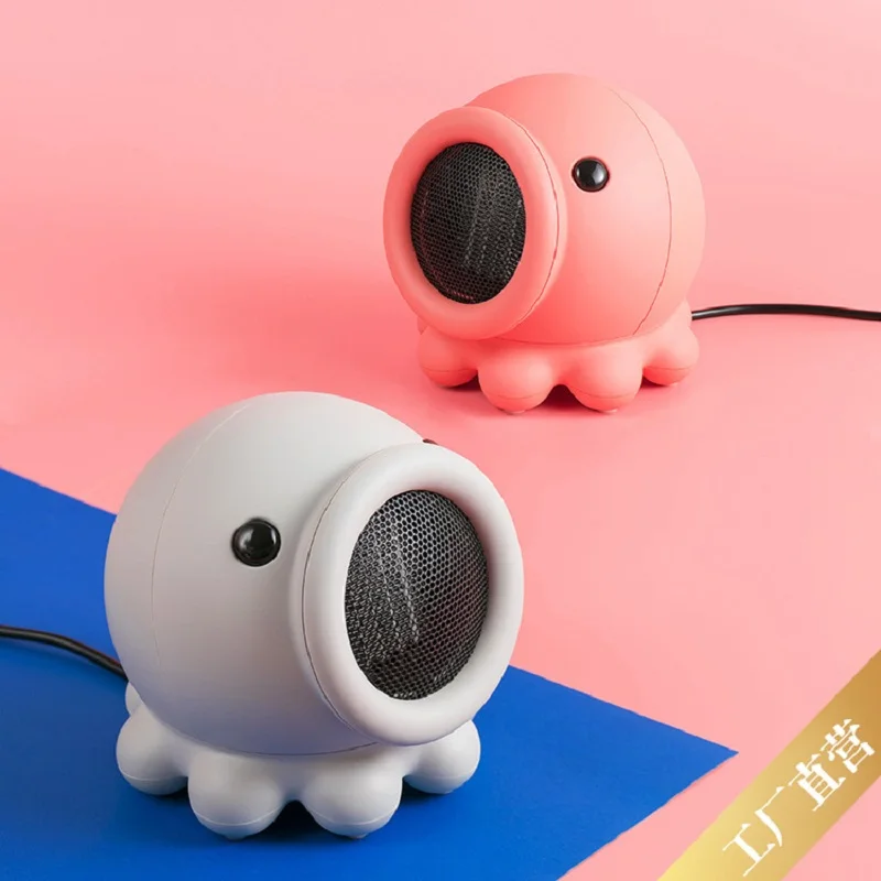 Octopus bed head heater can shake head mini portable octopus shape home heater 500W electric heating heater