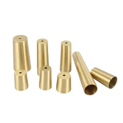1 Piece Brass Chair Leg Cover Gold Protector for Wood Legs Sofa Cabinet Taper Ferrules Bed Wardrobe Table Holder Accessory