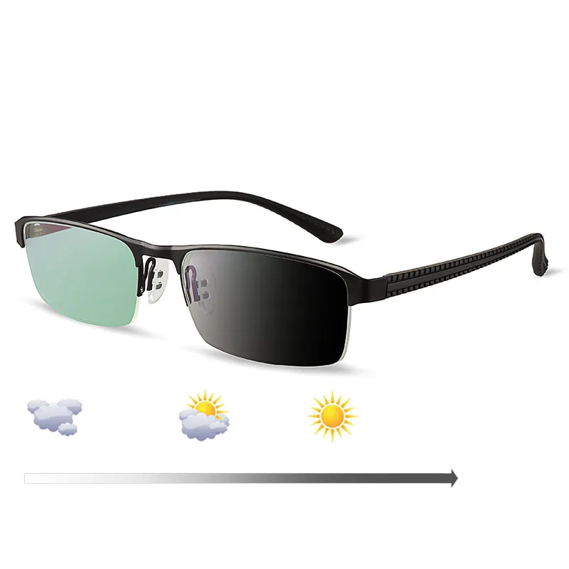 

Photochromic Reading Glasses Chameleon Lens Men Women Anti Blue Ray UV400 Sun Glasses Computer Eyeglasses +50 75 1.25 1.75 5.5 6