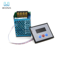 AC220V 4KW Intelligent Digital Display SCR Voltage Regulator with Isolated Power Supply + Buzzer + Infrared Remote Control 4000W