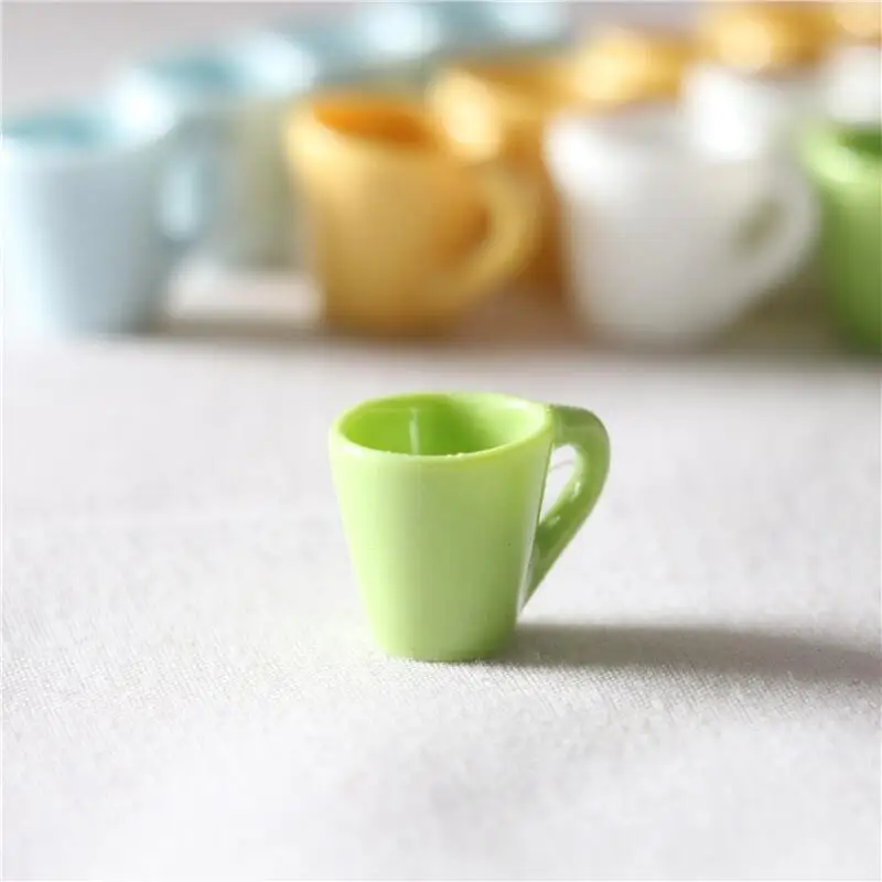 Mini tazas de casa de muñecas en miniatura, 4 unids/lote, 1:12, para 1/6, accesorios de juguetes de cocina