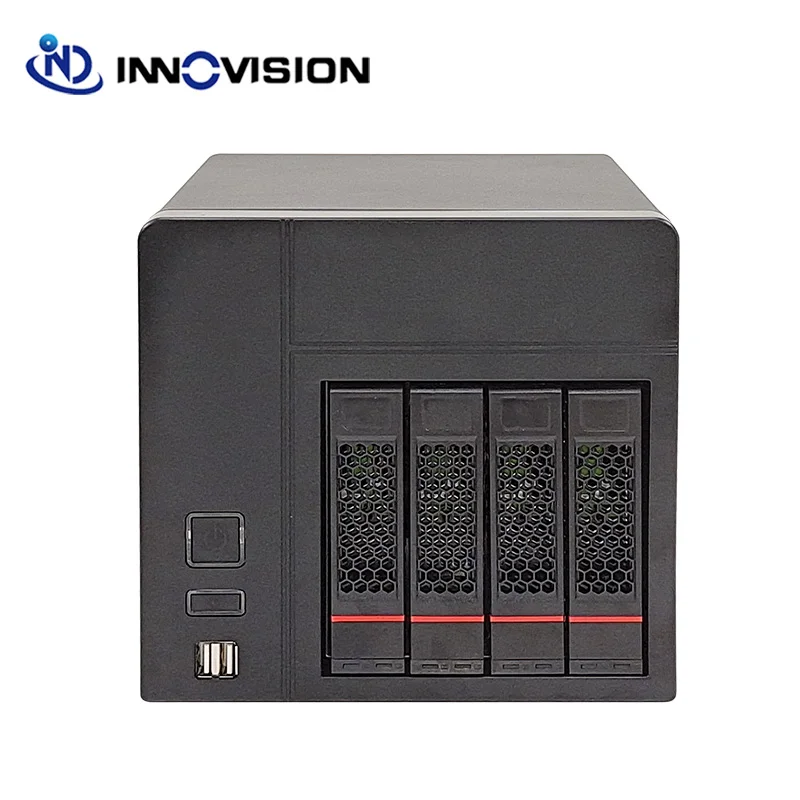 High Quality New Tooless 4 HDD Trays 4Bays Hard Disk Nas Storage Server Case Support MINI-ITX Motherboard