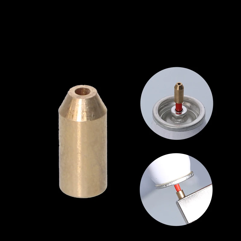 2pcs Brass Copper Gas Nozzle Adapter For S.T Dupont L2/Gatsby Reusable Gas Connector Refill Butane Lighter Gas Adapters