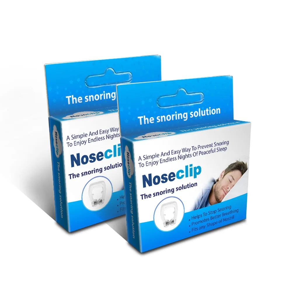 1pcs/Box Anti-Snoring Silicon Magnetic Nose Clip Stop Snoring Clips Health Care Better Breath Sleeping Aid Snore Reduce Tool