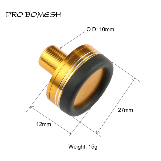 プロ bomesh 4 ピース/ロット 15 グラムアルミ戦闘バットキャップバットプラグ装飾トリム diy の釣竿コンポーネント修理アクセサリー -  AliExpress