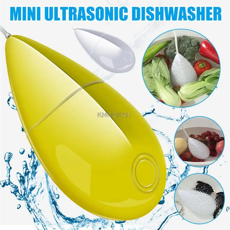 

Portable USB Dishwasher Multi-functional Kitchen Dishes Bowls Fruits Vegetables Jewelry Cleaning Machine Ultrasonic Washer