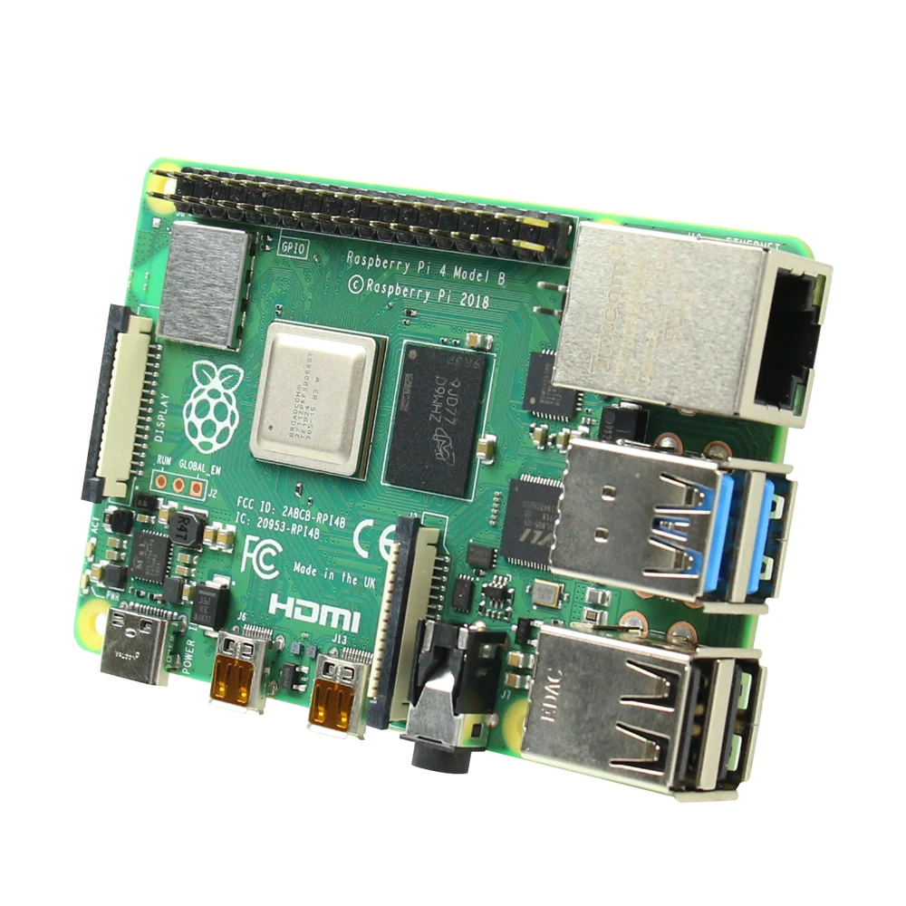 جهاز Raspberry Pi 4 kit 2GB 4GB 8GB RAM board + كاميرا 5MP + صندوق أكرليك + مصدر طاقة + بطاقة + مشعاع لـ Raspberry Pi 4 type B l