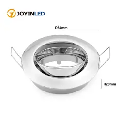 Adjustable Ceiling Lamp Holder Bases Halogen Light Bracket Cup Aluminum LED Downlight GU10 MR16 Spot Light Bulb Lamp Holders