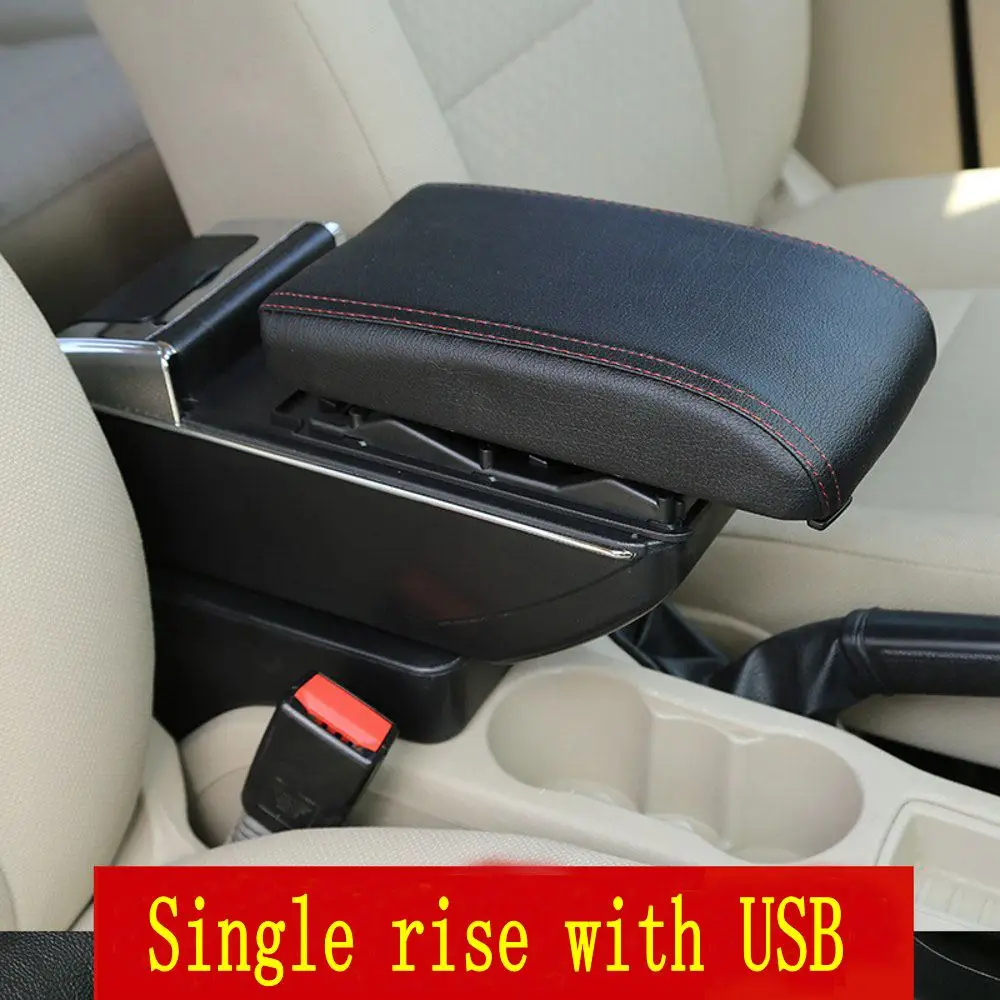 Arm Rest For Citroen C-Elysee Elysee Peugeot 301 Armrest Box Center Console Central Store Content Storage with Cup Holder USB