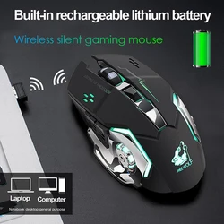 Wired/Wireless Gaming Mouse with Silent LED Backlit 8D 3200 DPI Adjustable USB Optical Ergonomic  Mouse For Laptop/PC/Computer