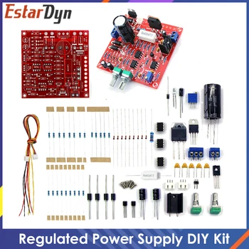 Fonte de alimentação regulada dc 0-30v 2ma-3a, kit diy, limitador de corrente continuamente ajustável, conjunto regulador de tensão de proteção