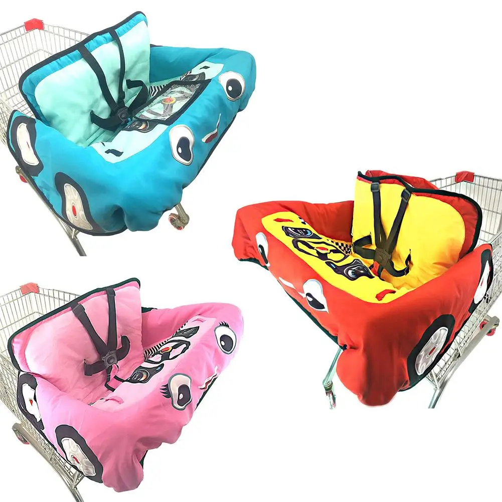 Baby Children Supermarket Shopping Cart Cushion Child Dining Chair Protection Mat Safety Travel Portable Cushion with Pockets