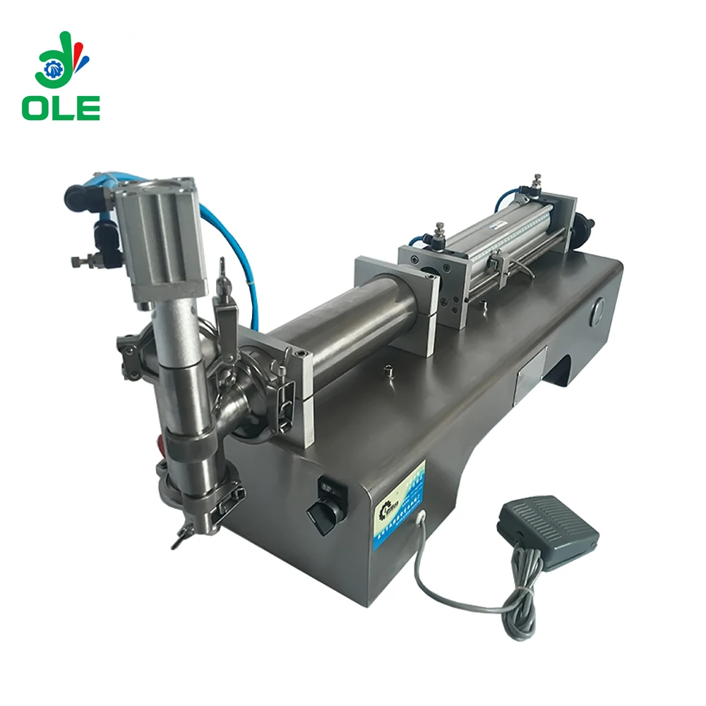 Single Head Horizontal Liquid Filling Machine Small Gas Lotion Filling Machine