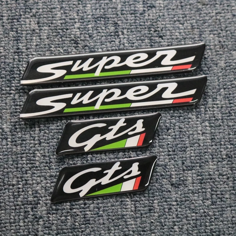 For Vespa GTS SUPER 300 GTS300 Sport Scooter 3D Stickers Body Shell Decals Emblem Reflective Logo