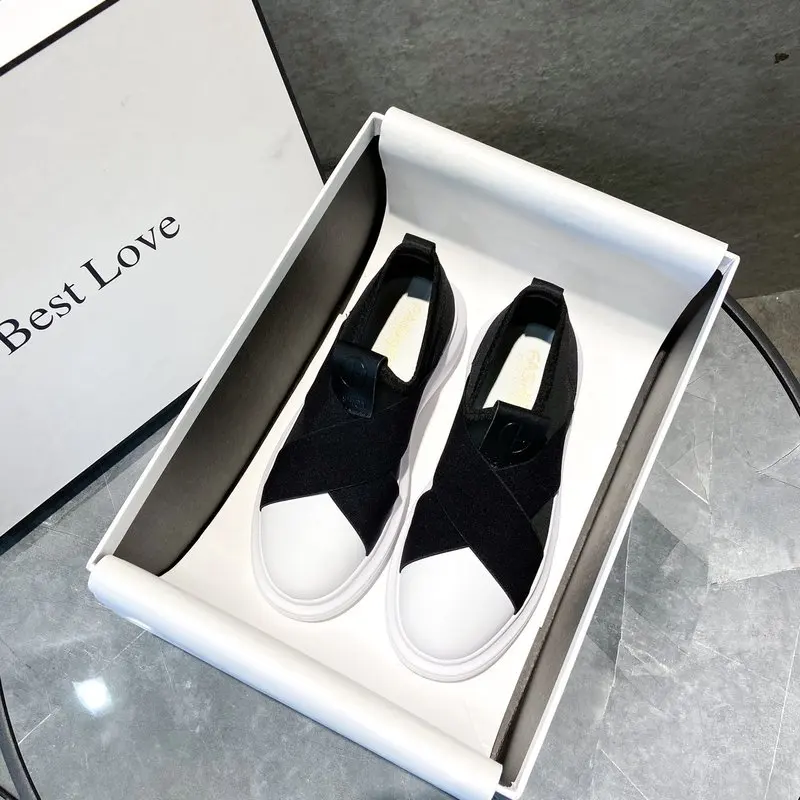 Spring Autumn Women Shoes New High Top Comfortable Lightweight Flats Women Casual Sneakers Platform Woman Footwear