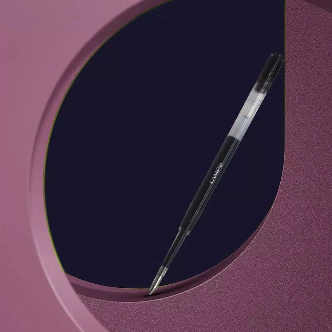 Youpin LAMPO Logam Berputar Pena Gel dengan Isi Ulang untuk Xiaomi Logam Tanda Pena Bisnis Kantor Lucu Pучка Caneta Alat Tulis Sekolah