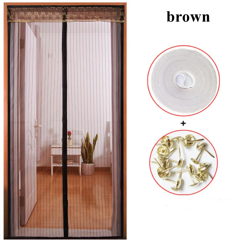2021 Hot Magnetische Hordeur Gordijn Anti-Klamboe Fly Screen Mug Bescherming Netto Magneet Lente Voor Deuren Windows