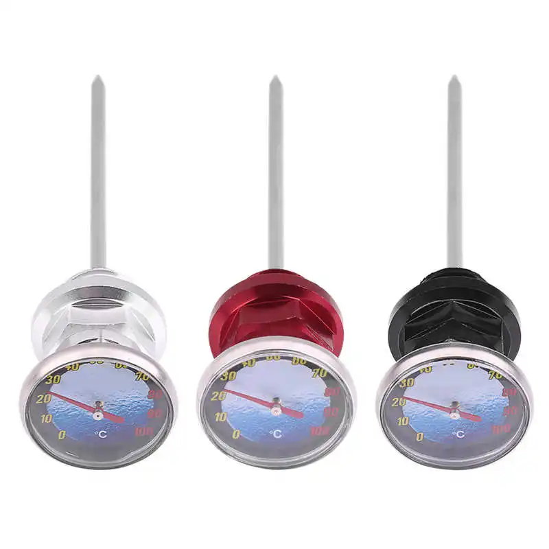 Motocross Oil Dipstick Aluminum Alloy Motorcycle Oil Dipstick Temperature for 125cc Motocross Motorbike